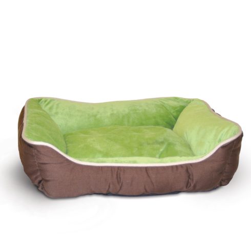 Self-Warming Lounge Sleeper™ selbstwärmendes Haustierbett "S"  Mokka / Grün