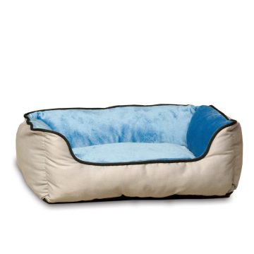 Self-Warming Lounge Sleeper™ ( Small, Blue/Grey )