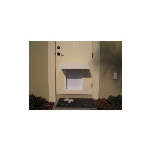 Plexidor Vordach für Hundetür "L/XL" - Weiß