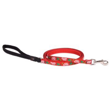   Lupine Original Designs Christmas Cheer Padded Handle Leash 1,25 cm width 183 cm - For small dogs