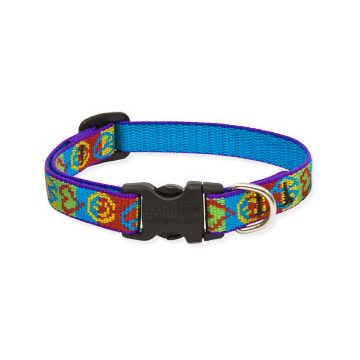   Lupine Original Collection Peace Pup Adjustable Collar 1,25 cm width 16-22 cm -  For Small Dogs