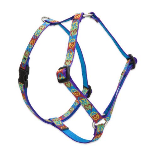 Lupine Original Collection Peace Pup Roman Harness  1,25 cm width 23-35 cm -  For small dogs and puppies