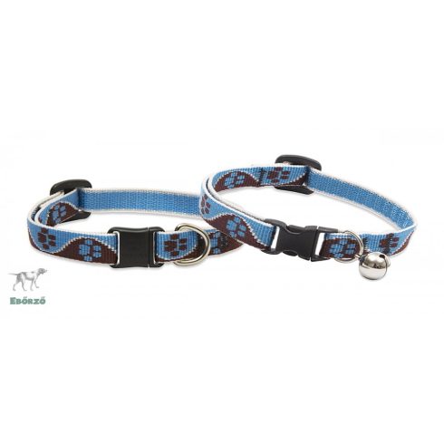 Lupine macska nyakörv (Muddy Paws 1,25 cm széles CAT csengővel 21-30 cm )