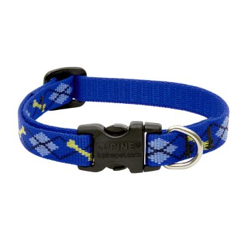   Lupine Original Collection Dapper Dog Adjustable Collar 1,25 cm width 16-22 cm -  For Small Dogs