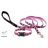   Lupine Original Designs Tickled Pink Padded Handle Leash 1,25 cm width 122 cm - For small dogs