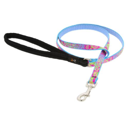 Lupine Microbatch Collection Cottage Garden Padded Handle Leash 1,25 cm width 122 cm - For small dogs