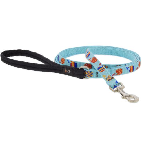 Lupine Microbatch Collection Baby Whale Padded Handle Leash 1,25 cm width 183 cm - For small dogs