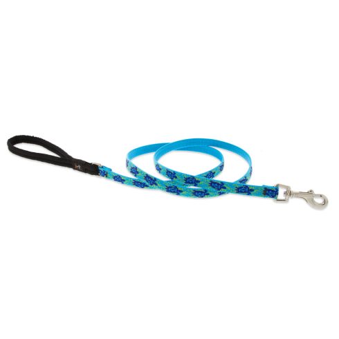 Lupine Original Designs Turtle Reef Padded Handle Leash 1,25 cm width 122 cm - For small dogs
