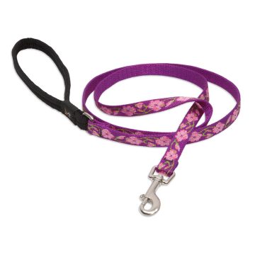   Lupine Original Designs Rose Garden Padded Handle Leash 1,25 cm width 122 cm - For small dogs