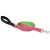 Lupine Club Collection Bermuda Pink Padded Handle Leash 2,5 cm width 183 cm - For Medium and Larger Dogs