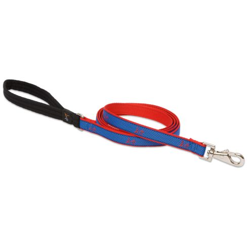 Lupine Club Collection Newport Blue Padded Handle Leash 1,9 cm width 183 cm - For widest range is dog sizes
