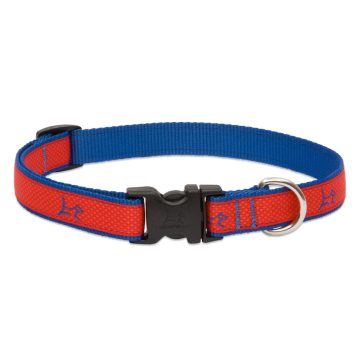   Lupine Club Collection Derby Red Adjustable Collar 1,9 cm width 23-35 cm -  For the widest range of dog sizes