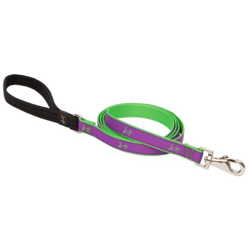 Lupine Club Collection Hanpton Purple Padded Handle Leash 1,9 cm width 183 cm - For widest range is dog sizes