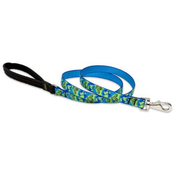   Lupine Original Designs Earth Day Padded Handle Leash 1,9 cm width 122 cm - For widest range is dog sizes