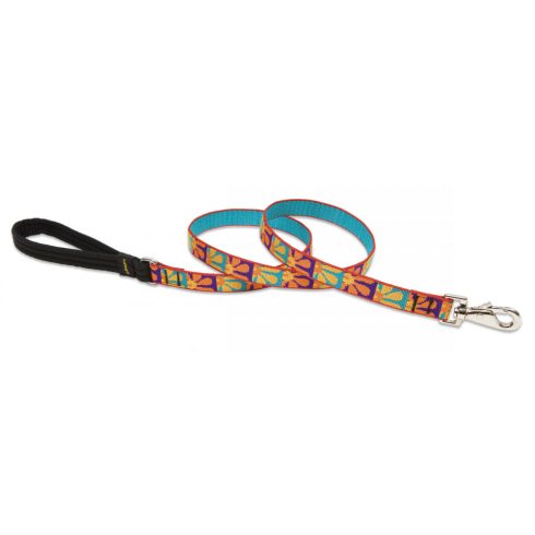 Lupine Original Designs Crazy Daisy Padded Handle Leash 1,9 cm width 122 cm - For widest range is dog sizes