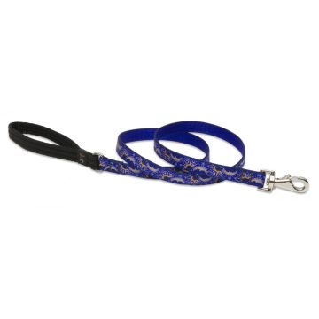   Lupine Original Designs Starry Night Padded Handle Leash 1,9 cm width 122 cm - For widest range is dog sizes