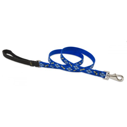 Lupine Original Designs Dapper Dog Padded Handle Leash 1,9 cm width 122 cm - For widest range is dog sizes