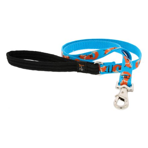 Lupine Microbatch Collection Foxy Paws Padded Handle Leash 1,9 cm width 61 cm - For widest range is dog sizes