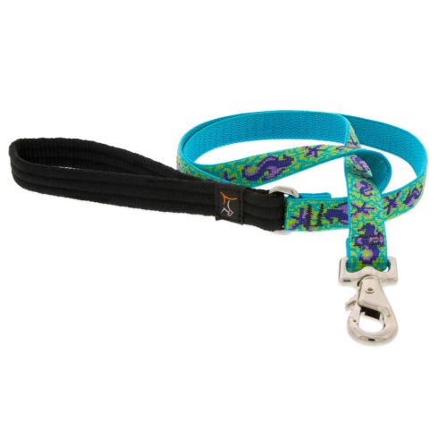 Lupine Microbatch Collection Sea Ponies Padded Handle Leash 1,9 cm width 183 cm - For widest range is dog sizes