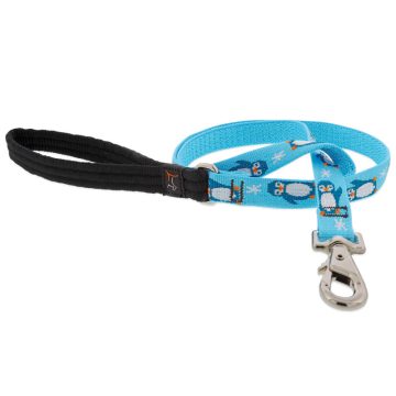   Lupine Microbatch Collection Penguin Party Padded Handle Leash 1,9 cm width 61 cm - For widest range is dog sizes