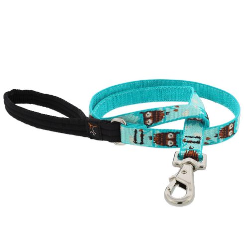 Lupine Microbatch Collection Hoot Padded Handle Leash 1,9 cm width 122 cm - For widest range is dog sizes