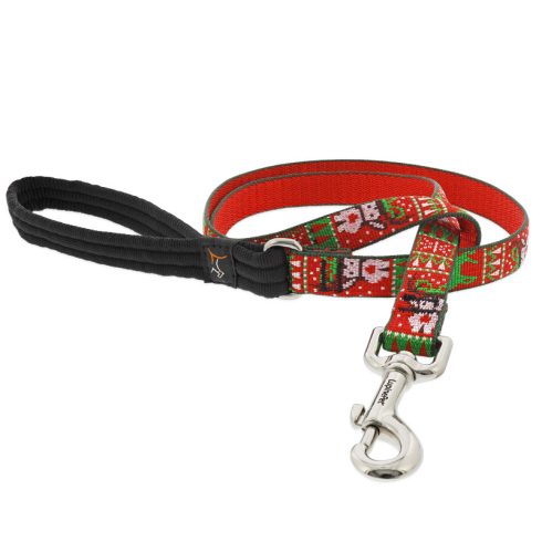 Lupine Microbatch Collection Penguin Party Padded Handle Leash 1,9 cm width 122 cm - For widest range is dog sizes