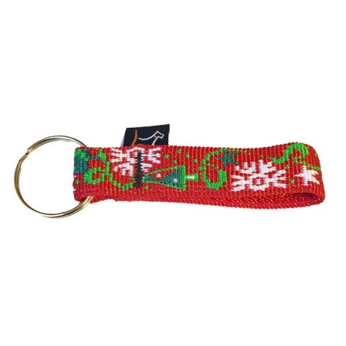 Lupine Split ring Keychain Christmas Cheer 1,25 cm wide