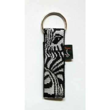 Lupine Split ring Keychain Zebras 2,5 cm wide