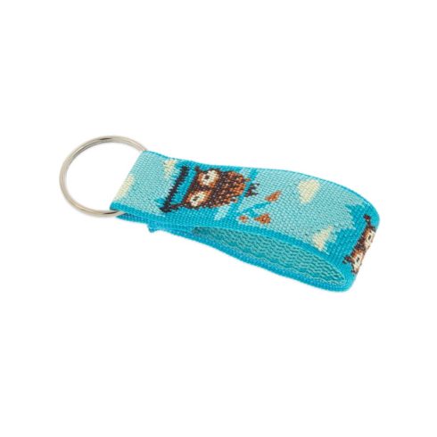 Lupine Split ring Keychain Hoot 2,5 cm wide