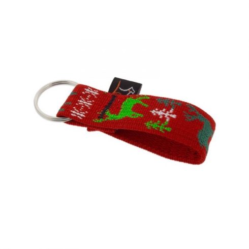 Lupine kulcstartó (Happy Holidays - Piros 2,5 cm széles)