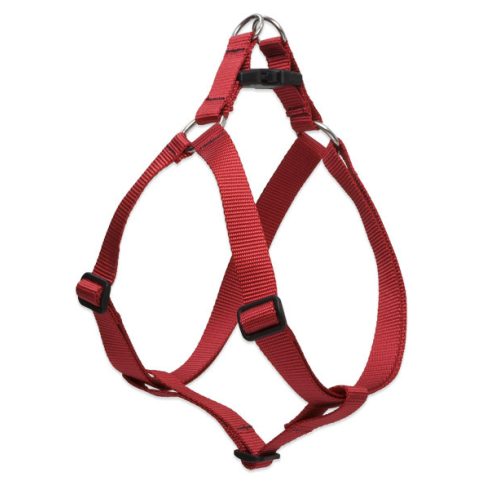 Lupine Basic Solids Red Step-in Harness 2,5 cm width  49-68 cm - For medium and larger dogs