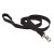 Lupine Basics Solids Black Padded Handle Leash 2,5 cm width 122 cm -  For Medium and Larger Dogs