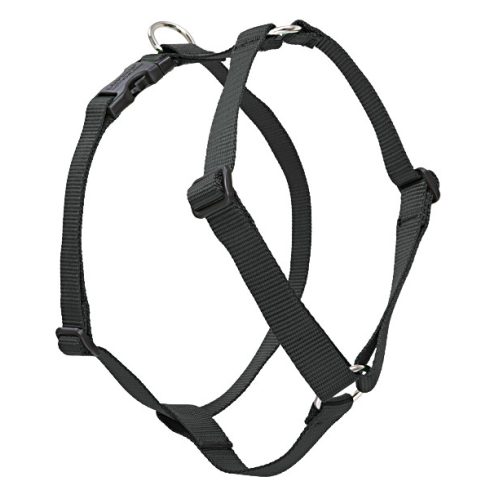 Lupine Basic Solids Black Roman Harness 2,5 cm width  51-81 cm - For medium and larger dogs