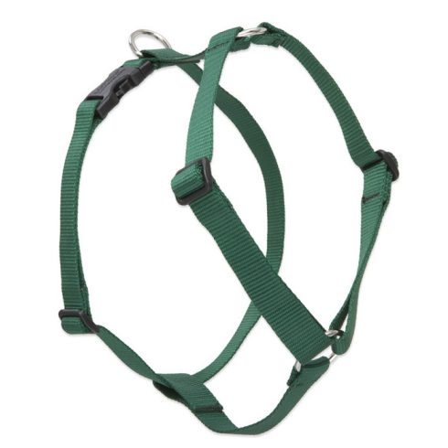 Lupine Basic Solids Green Roman Harness 2,5 cm width  51-81 cm - For medium and larger dogs