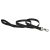 Lupine Basics Solids Black Padded Handle Leash 1,9 cm width 183 cm -  For the widest range is dog sizes