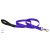 Lupine Basics Solids Purple Padded Handle Leash 1,9 cm width 122 cm -  For the widest range is dog sizes