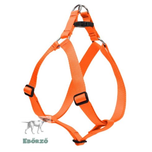 Lupine Basic Solids Blaze Orange Step-in Harness 1,9 cm width  39-53 cm - For the widest range of dog sizes
