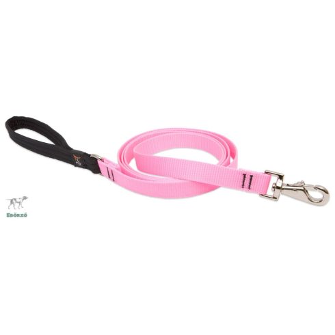 Lupine Basics Solids Hot Pink Padded Handle Leash 1,9 cm width 183 cm -  For the widest range is dog sizes