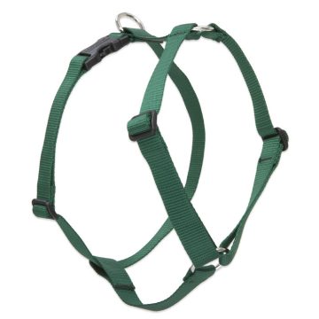   Lupine Basic Solids Green Roman Harness 1,25 cm width  23-35 cm - For small dogs and puppies