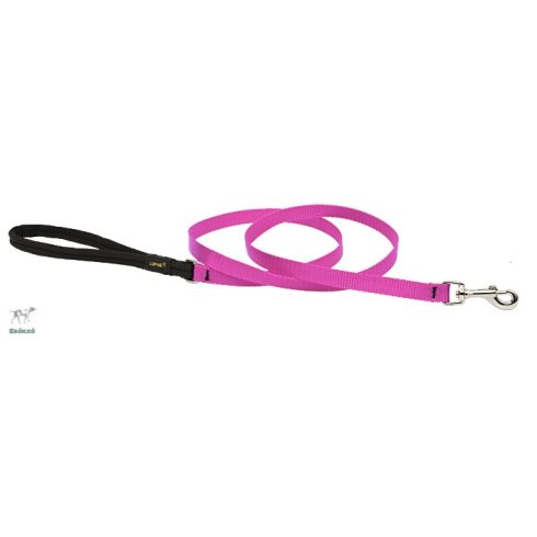 Lupine Basics Solids Hot Pink Padded Handle Leash 1,25 cm width 183 cm -  For Small Dogs