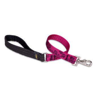   Lupine Original Designs Plum Blossom Padded Handle Leash 2,5 cm width 61 cm - For medium and larger dogs