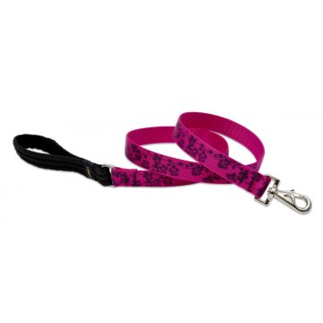   Lupine Original Designs Plum Blossom Padded Handle Leash 2,5 cm width 183 cm - For medium and larger dogs