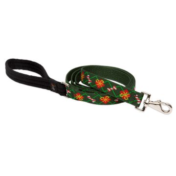   Lupine Original Designs Santas's Treats Padded Handle Leash 2,5 cm width 183 cm - For medium and larger dogs