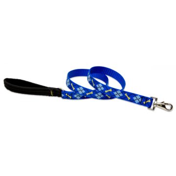   Lupine Original Designs Dapper Dog Padded Handle Leash 2,5 cm width 183 cm - For medium and larger dogs