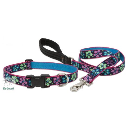 Lupine Original Designs Flower Power Padded Handle Leash 2,5 cm width 183 cm - For medium and larger dogs
