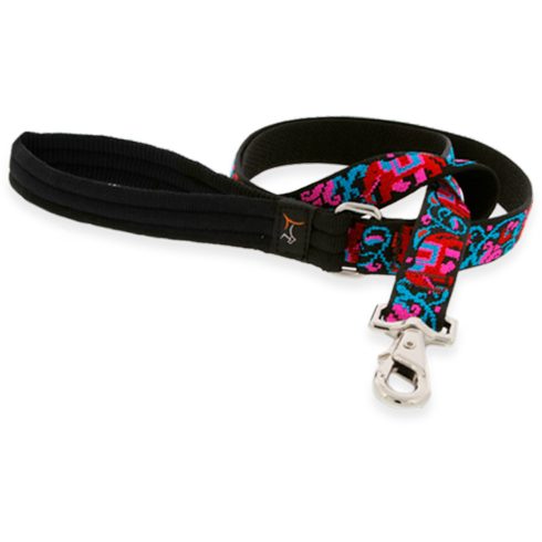 Lupine Microbatch Collection Elephant Walk Padded Handle Leash 2,5 cm width 122 cm - For medium and larger dogs