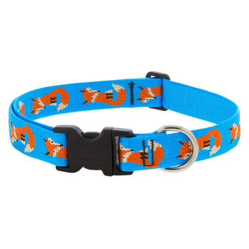 Lupine Microbatch Collection Foxy Paws Adjustable Collar 2,5 cm width 31-50 cm -  For Medium and Larger Dogs