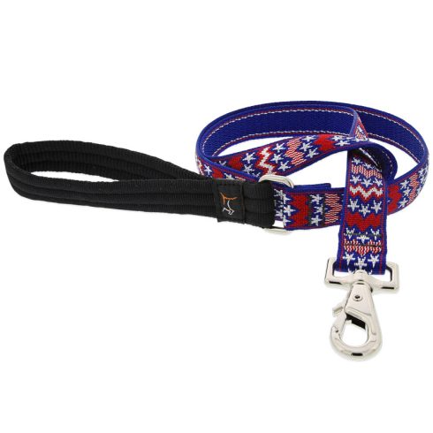 Lupine Original Designs America Padded Handle Leash 2,5 cm width 183 cm - For medium and larger dogs