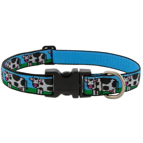 Lupine Microbatch Collection Udderly Cows Adjustable Collar 2,5 cm width 41-71 cm -  For Medium and Larger Dogs