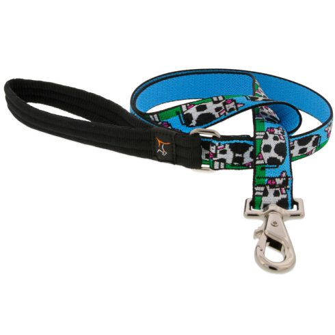 Lupine Microbatch Collection Udderly Cows Padded Handle Leash 2,5 cm width 61 cm - For medium and larger dogs